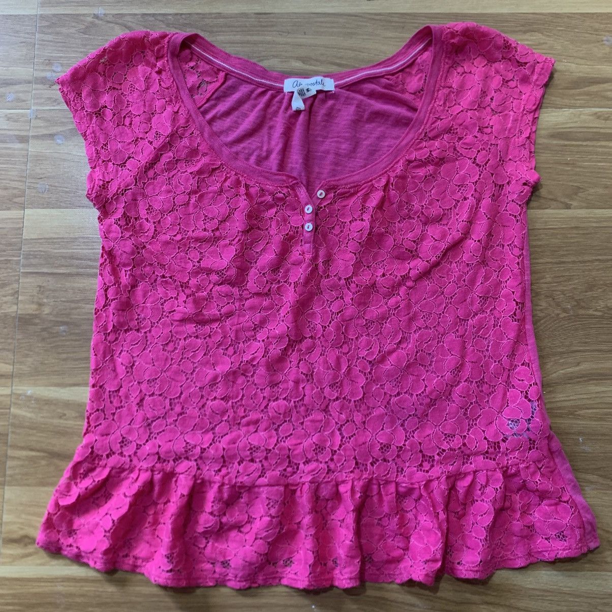 Aeropostale Aeropostale Lace Top Size M / US 6-8 / IT 42-44 - 1 Thumbnail