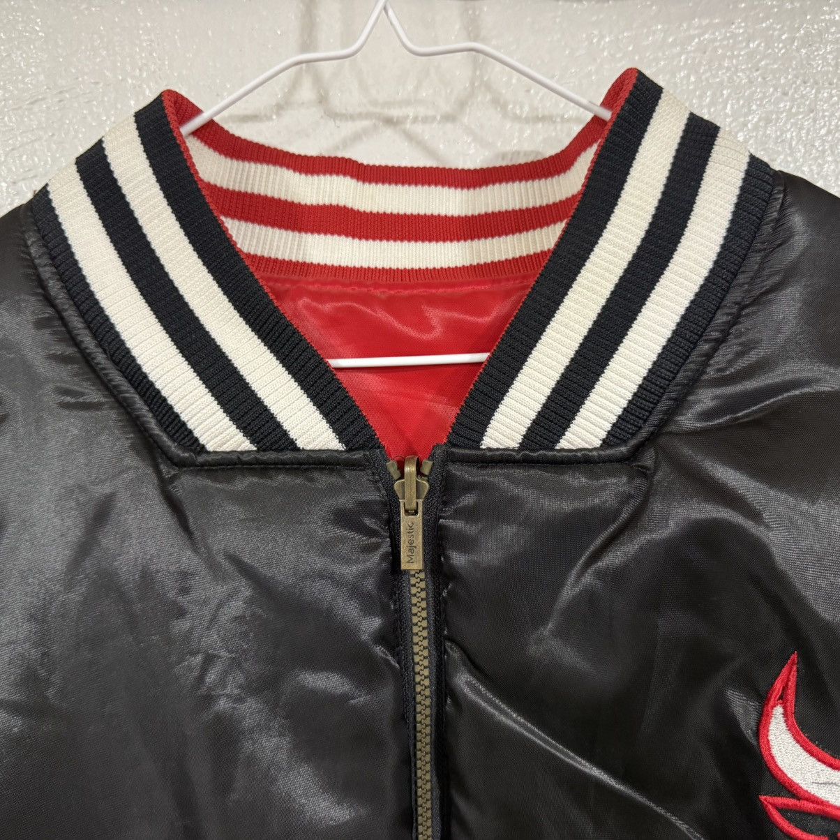 Majestic NBA Chicago Bulls Reversible Red Black Satin Jacket 2-3XL Size US XXL / EU 58 / 5 - 7 Thumbnail