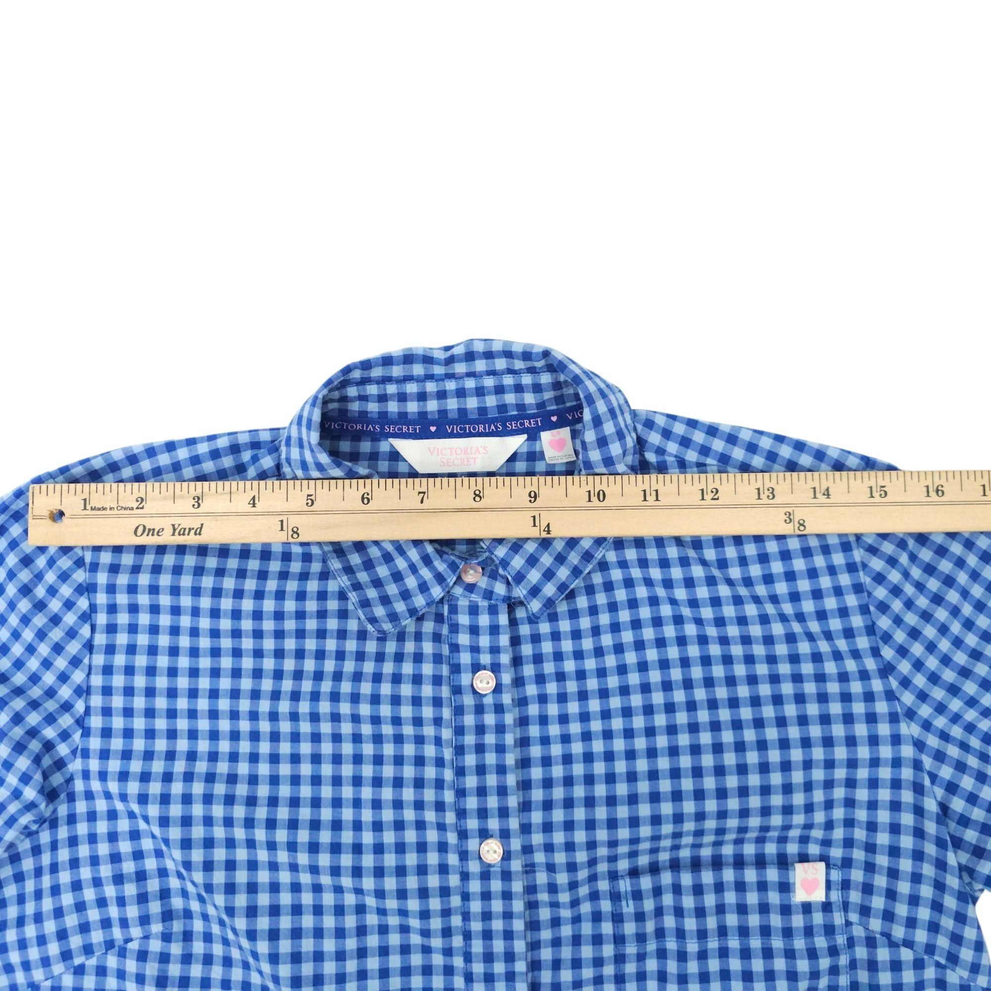 Victoria's Secret Victorias Secret Button Front Sleep Shirt Womens S Blue Size S / US 4 / IT 40 - 5 Thumbnail