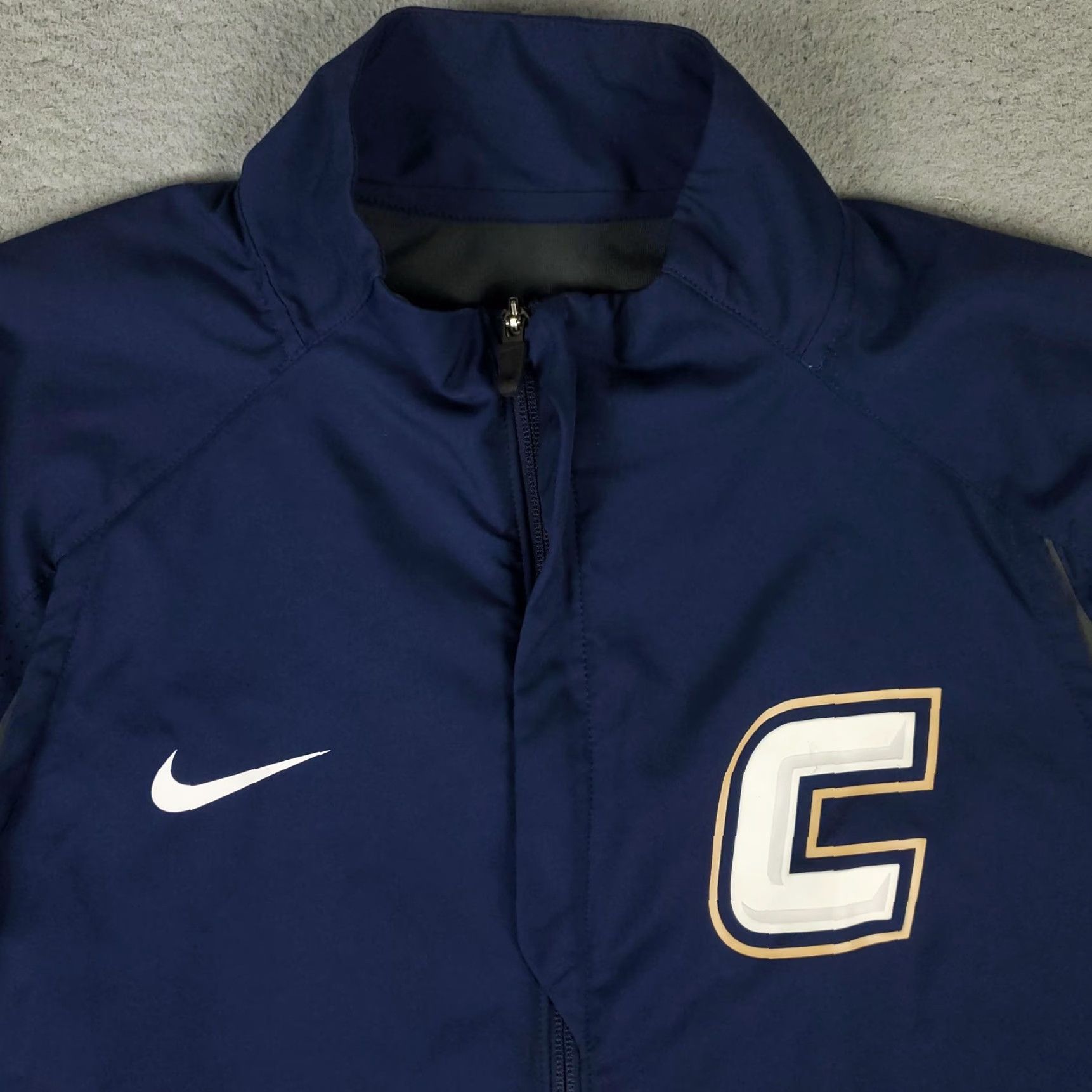 Nike Nike Jacket Mens L Blue Swoosh Dri-FIT Full Zip Windbreaker Size US L / EU 52-54 / 3 - 2 Thumbnail