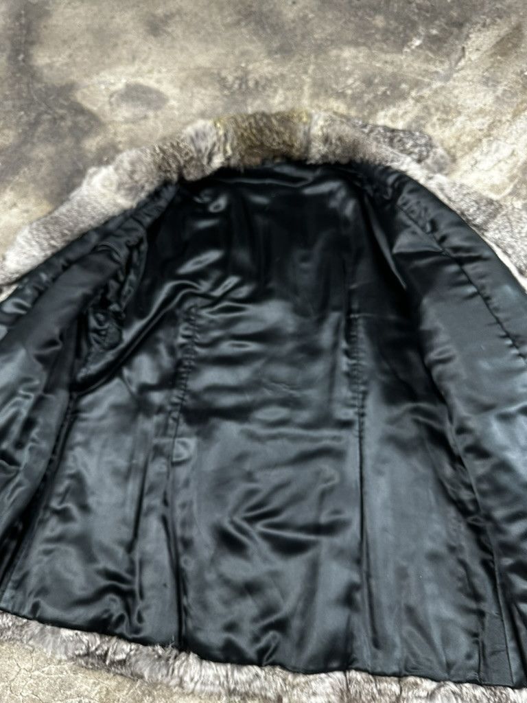Vintage 90s Vintage Real Fur Rabbit Coat Jacket Avant Garde Size L / US 10 / IT 46 - 5 Thumbnail