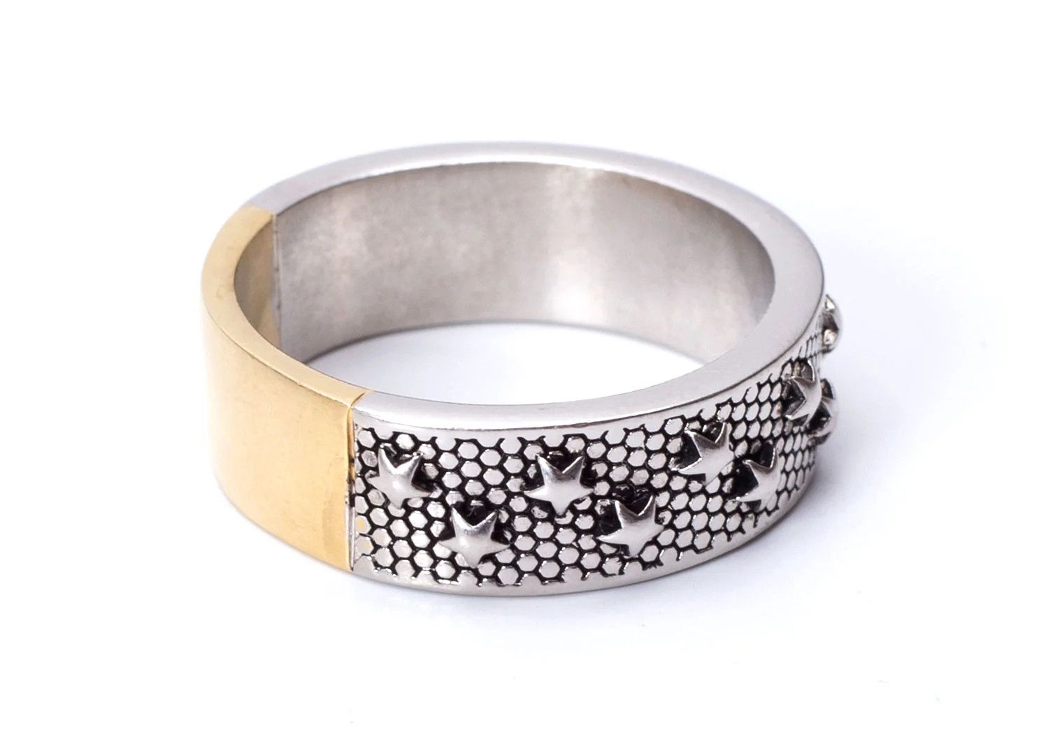 Maison Margiela Embossed Sterling Silver Gold Ring Size 24 Size ONE SIZE - 2 Thumbnail