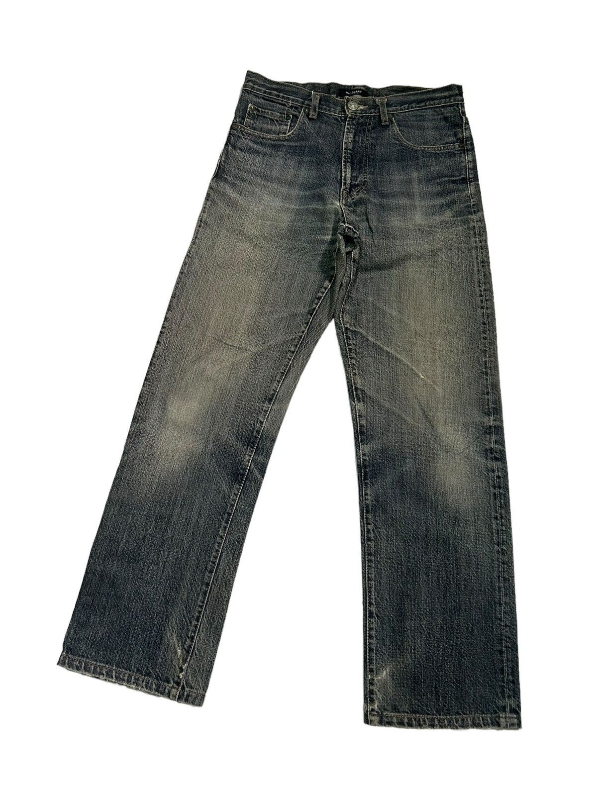 Burberry Vtg BURBERRY LONDON Distressed Denim ☠️ Size US 29 - 1 Thumbnail