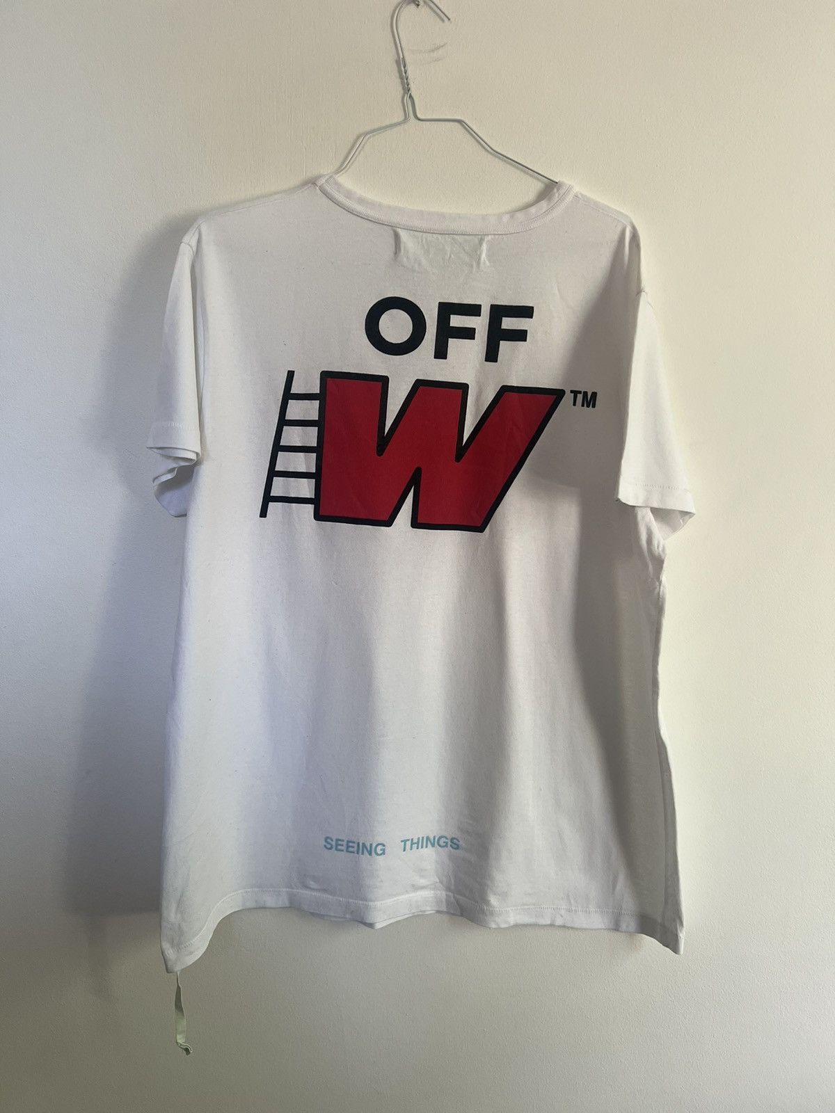 Off white W Seeing Thing Logo TEE