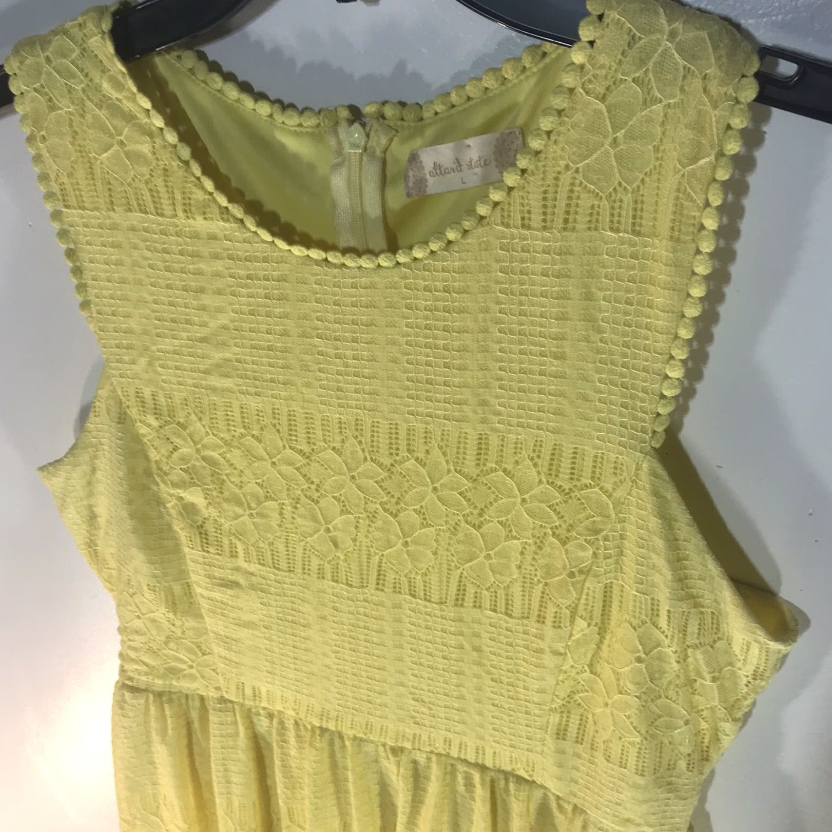 Vintage VINTAGE Altar’d State Women’s Knee Length Floral Dress Sleeveless Summer Spring Bohemian 90s Size L Yellow Size L / US 10 / IT 46 - 2 Thumbnail