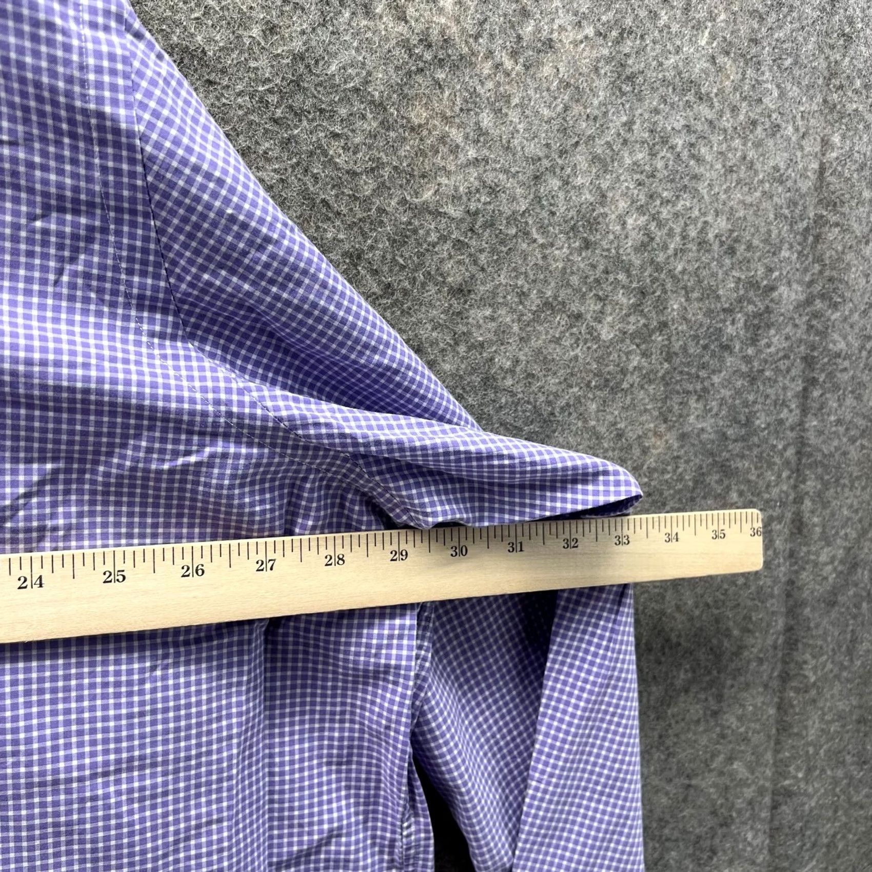 Ralph Lauren VINTAGE Ralph Lauren Shirt 2XB Men Button-Down Gingham Purple Pony Classic Fit Regular Big & Tall Boyfriend? Size US XXL / EU 58 / 5 - 5 Thumbnail