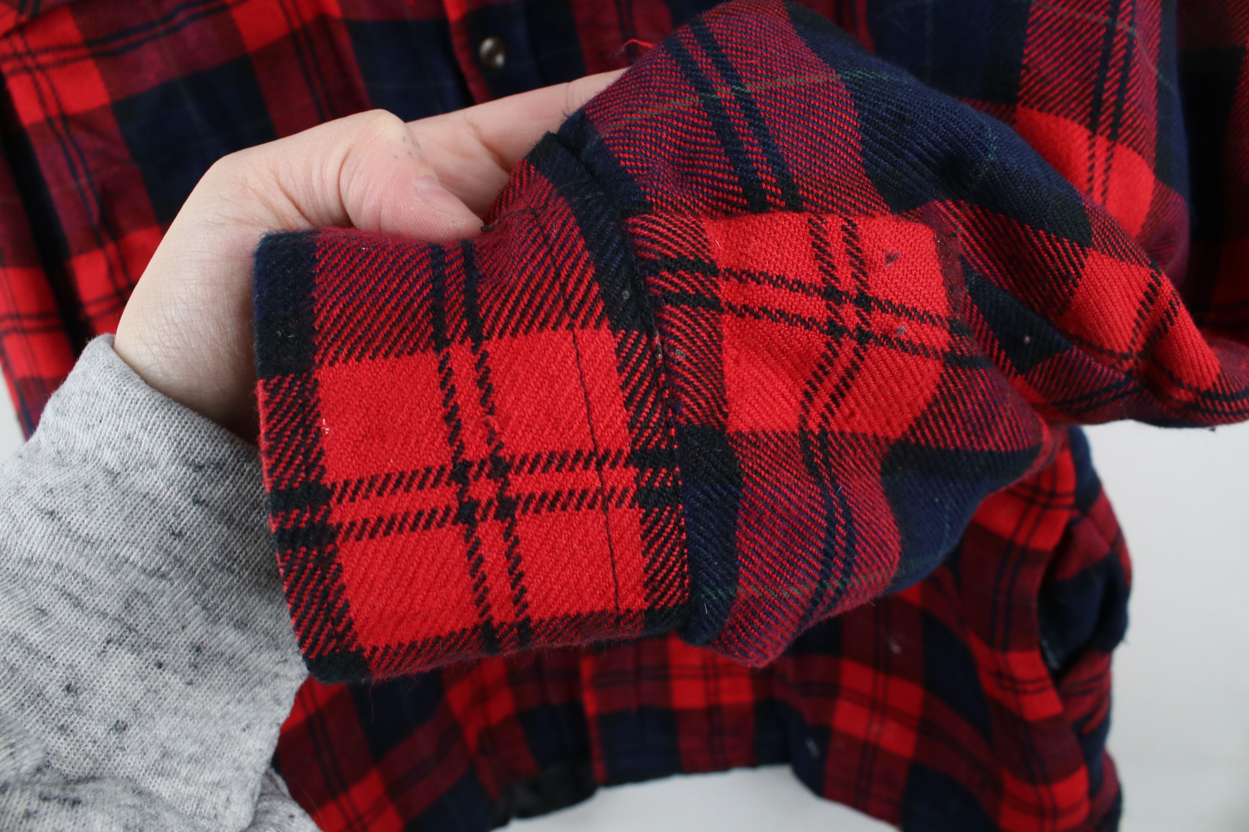 Vintage Vintage 90s Streetwear Quilted Flannel Button Shirt Jacket Size US L / EU 52-54 / 3 - 11 Thumbnail