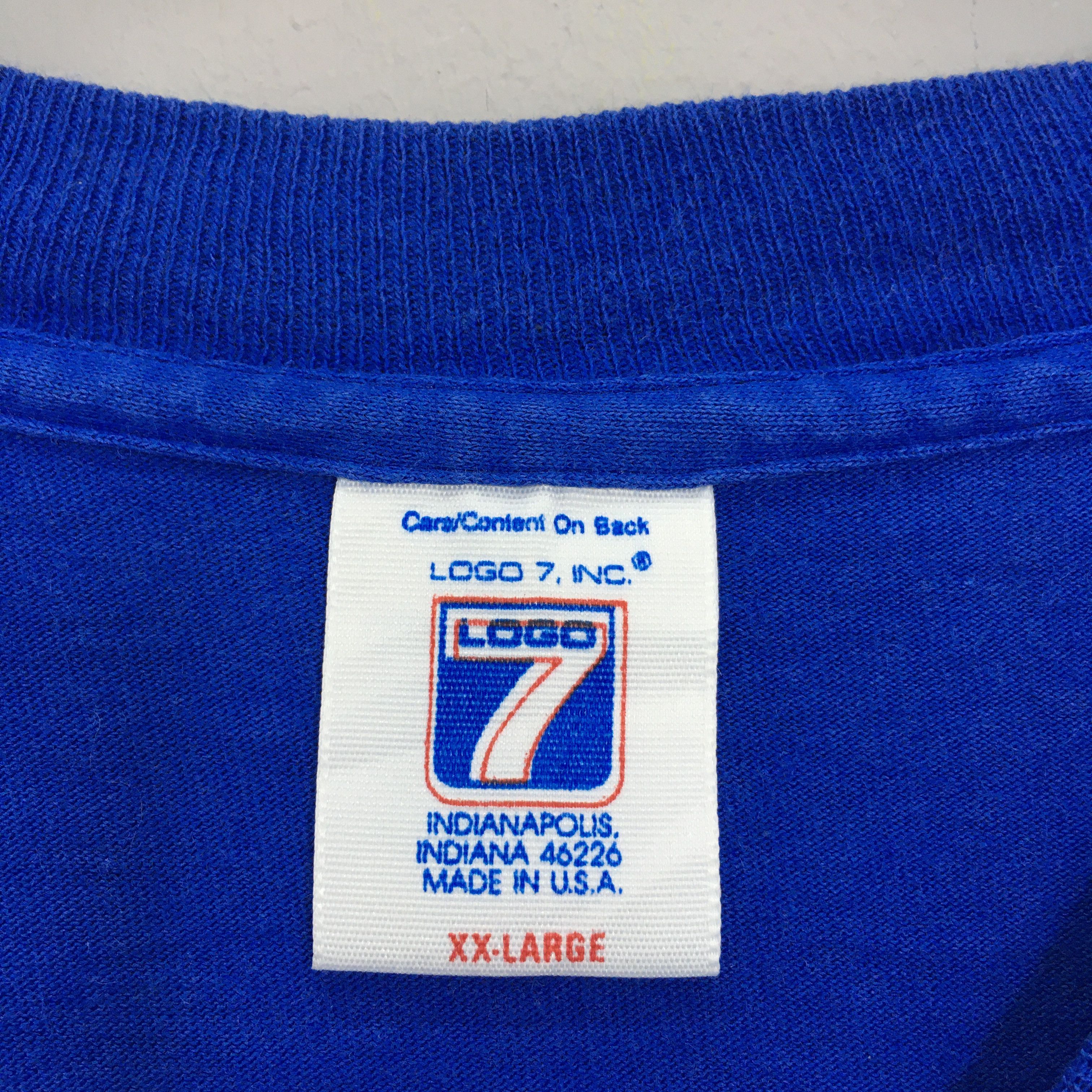 NFL Vintage 90s New York Giants NFL Blue T Shirt XXLarge Size US XXL / EU 58 / 5 - 5 Thumbnail