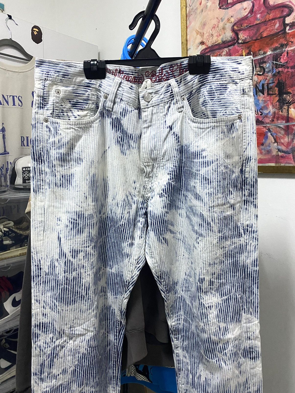Billionaire Boys Club Billionaire Boys Club Hickory Bleach stripe pants Size US 34 / EU 50 - 2 Thumbnail