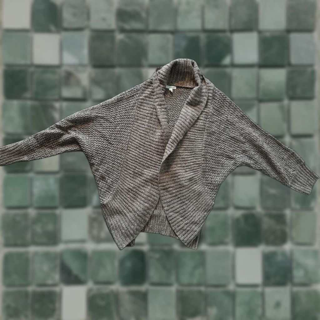 Vintage Maurices Cardigan Open Front M Medium Brown Tan 3/4 Sleeve Knit Womens Cardigan Size M / US 6-8 / IT 42-44 - 1 Thumbnail