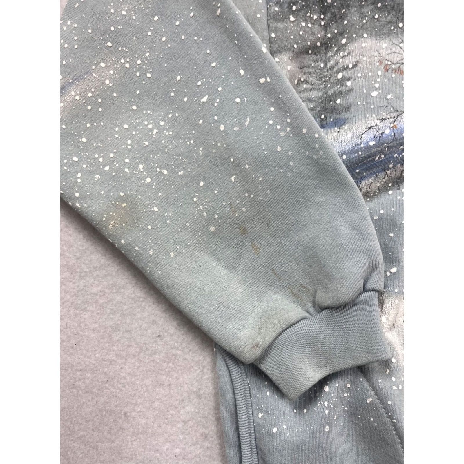 Vintage VINTAGE Artisans Cardigan Sweatshirt Womens L Gray Painted Winter Scene Button-Front Size L / US 10 / IT 46 - 7 Thumbnail