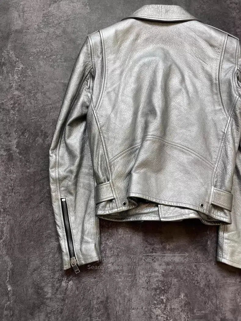 Saint Laurent Paris Saint Laurent Paris Zipper Leather Jacket Size XS / US 0-2 / IT 36-38 - 7 Thumbnail