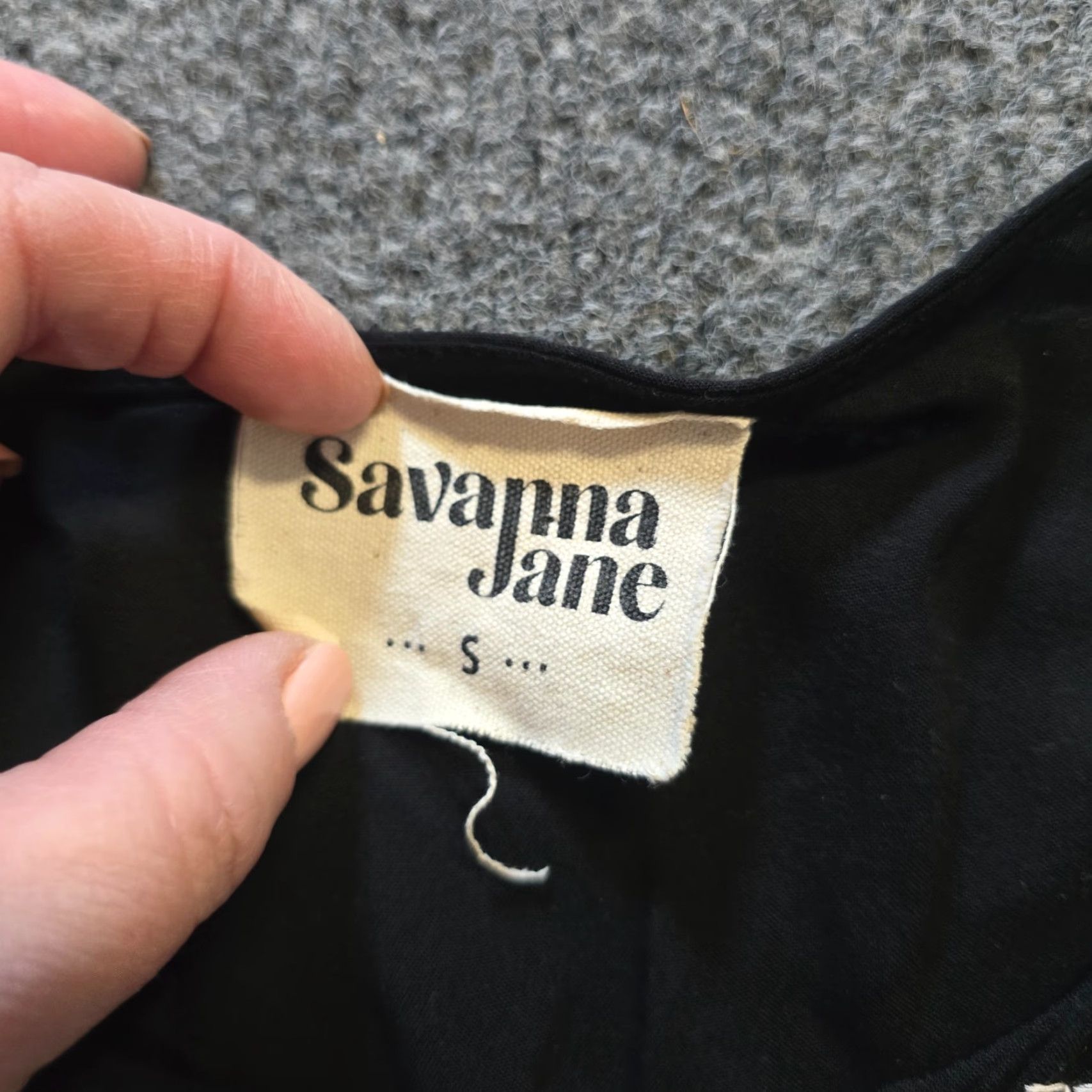 Vintage Savanna Jane Top Womens Size Small Black Floral Embroidered Boho Peasant Casual Size S / US 4 / IT 40 - 4 Thumbnail