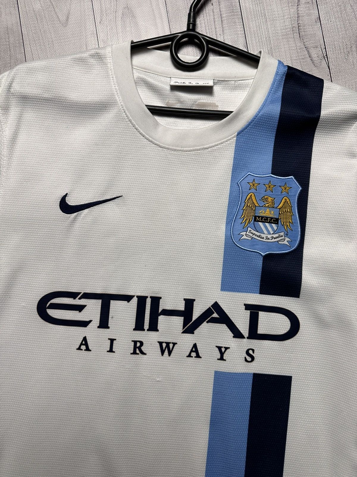 Nike × Vintage Vintage Nike Soccer jersey Manchester City 16 Aguero rare Size US M / EU 48-50 / 2 - 4 Thumbnail