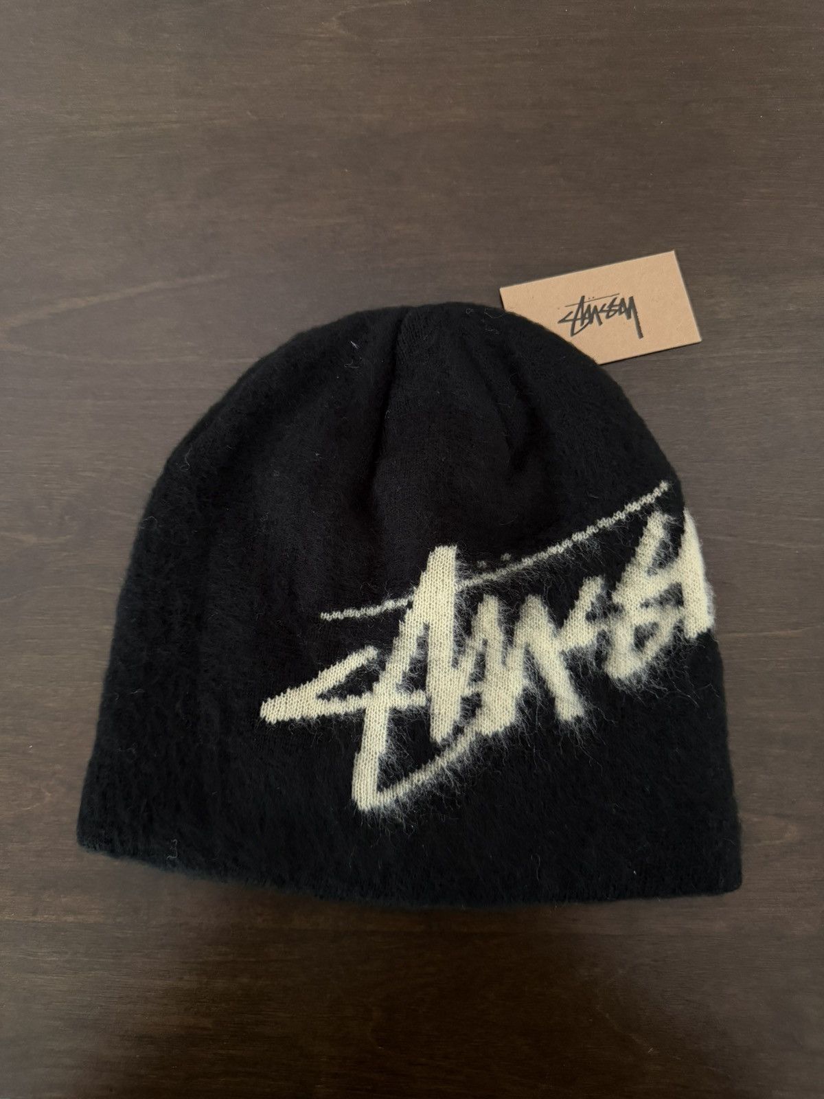 Stussy Stussy brushed out stock skullcap black Size ONE SIZE - 1 Thumbnail