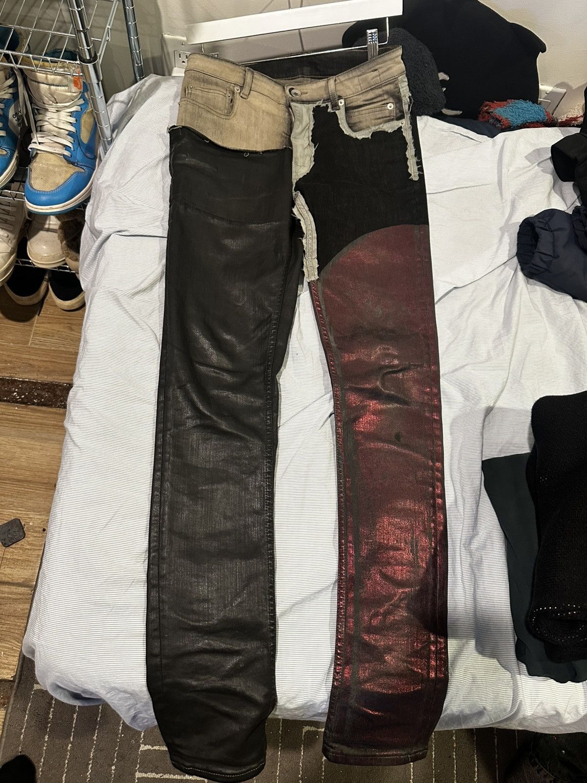 Rick Owens × Rick Owens Drkshdw LAST DROP - Tyrone Jeans Slit Cut
