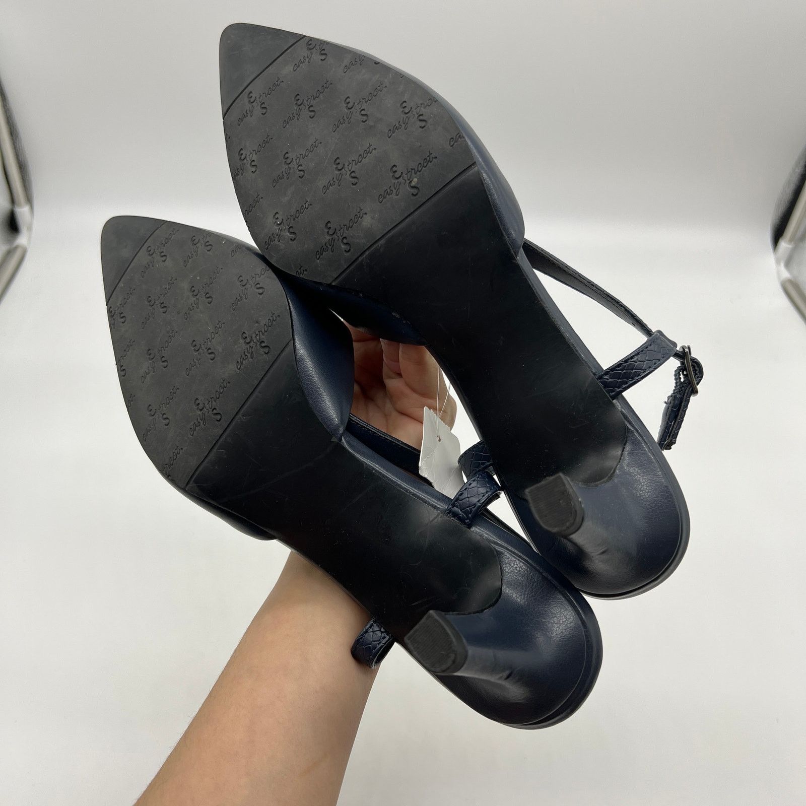 Other Easy Street Women's Finesse Pump Size 8.5 Blue Navy Size US 8.5 / IT 38.5 - 4 Thumbnail