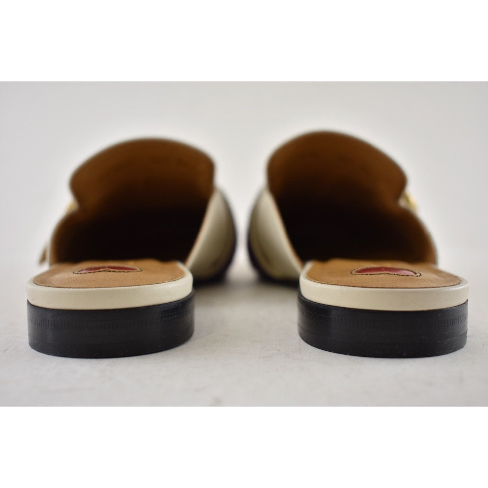 Gucci White Gold GG Slide Loafer Mule Slipper Backless Flats 36.5 Size US 6.5 / IT 36.5 - 13 Thumbnail