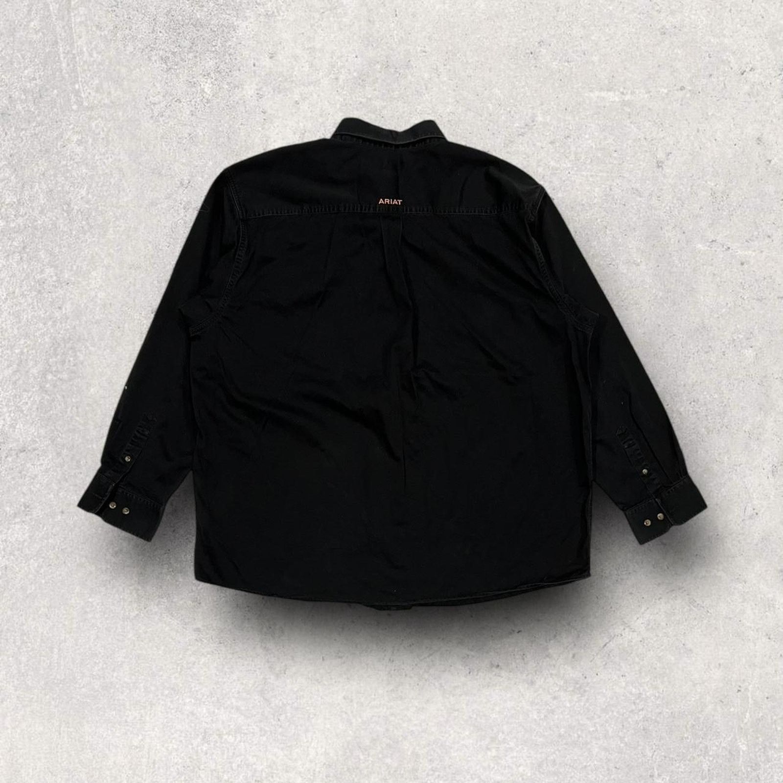 Ariat Ariat Black Button-Up Western Style Long Sleeve Shirt Size US XXL / EU 58 / 5 - 3 Thumbnail