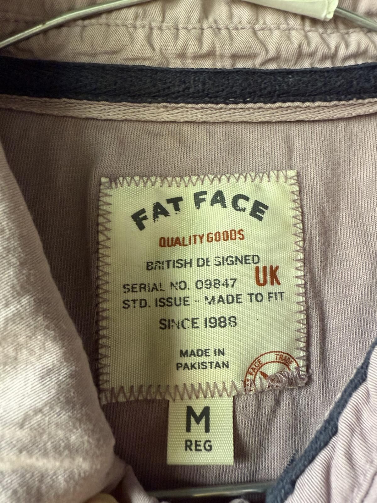 Other FatFace Men's Elm Garment Dyed Polo Shirt - Dusky Pink Size US M / EU 48-50 / 2 - 3 Thumbnail