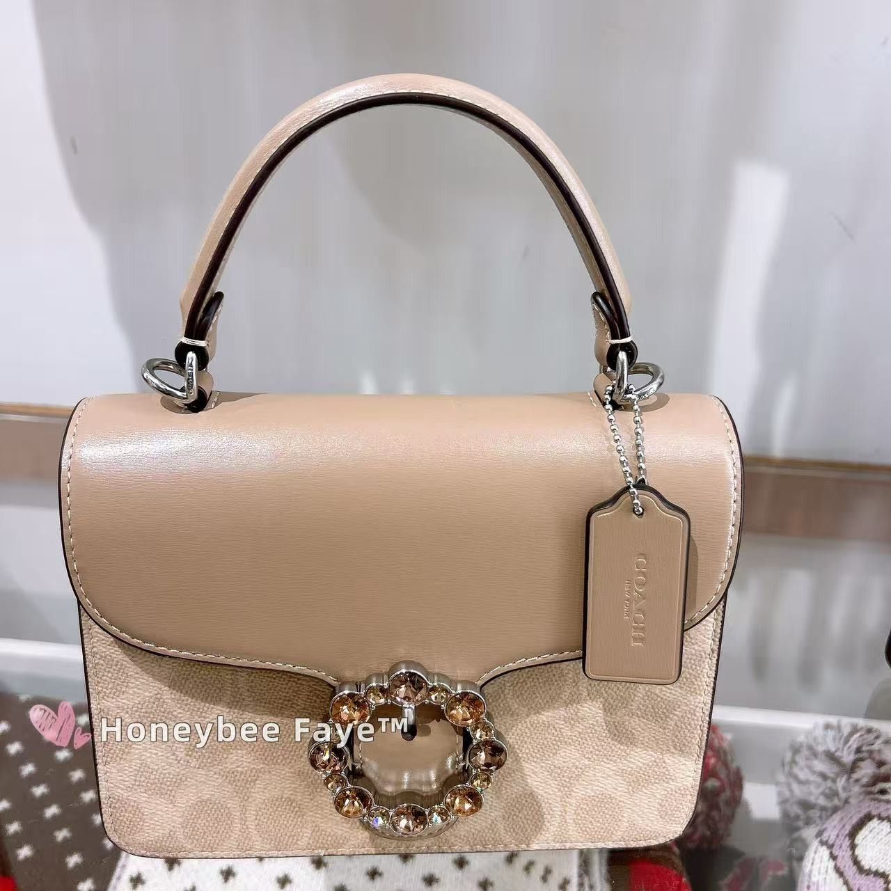 Coach Courtney Top Handle Bag In Signature Canvas CCE22 Size ONE SIZE - 1 Thumbnail