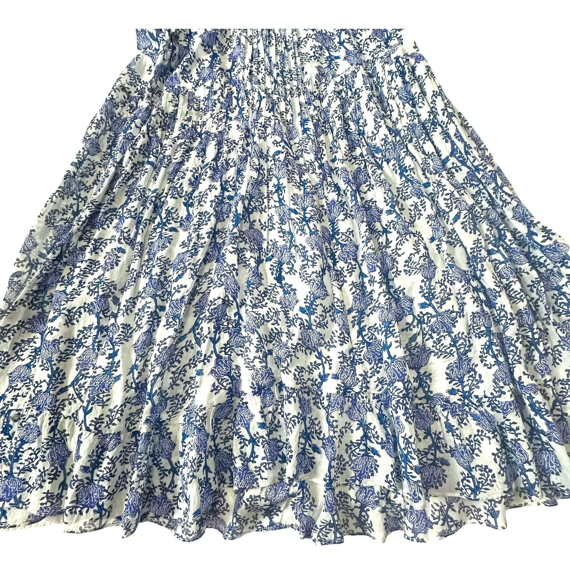 Isabel Marant Etoile Isabel Marant Étoile Godrana Blue Floral Cotton Mini Dress F Size M / US 6-8 / IT 42-44 - 8 Thumbnail