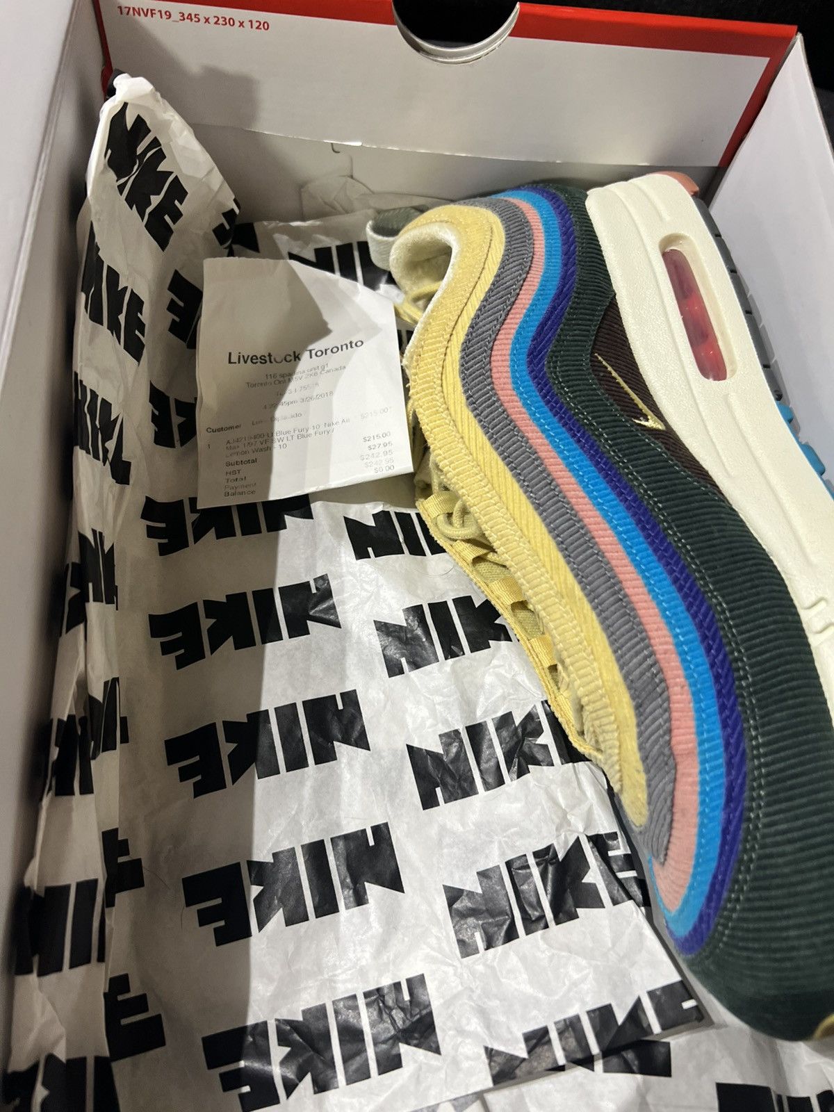 Nike Air Max 1/97 VF Sean Wotherspoon Size US 10 / EU 43 - 9 Thumbnail