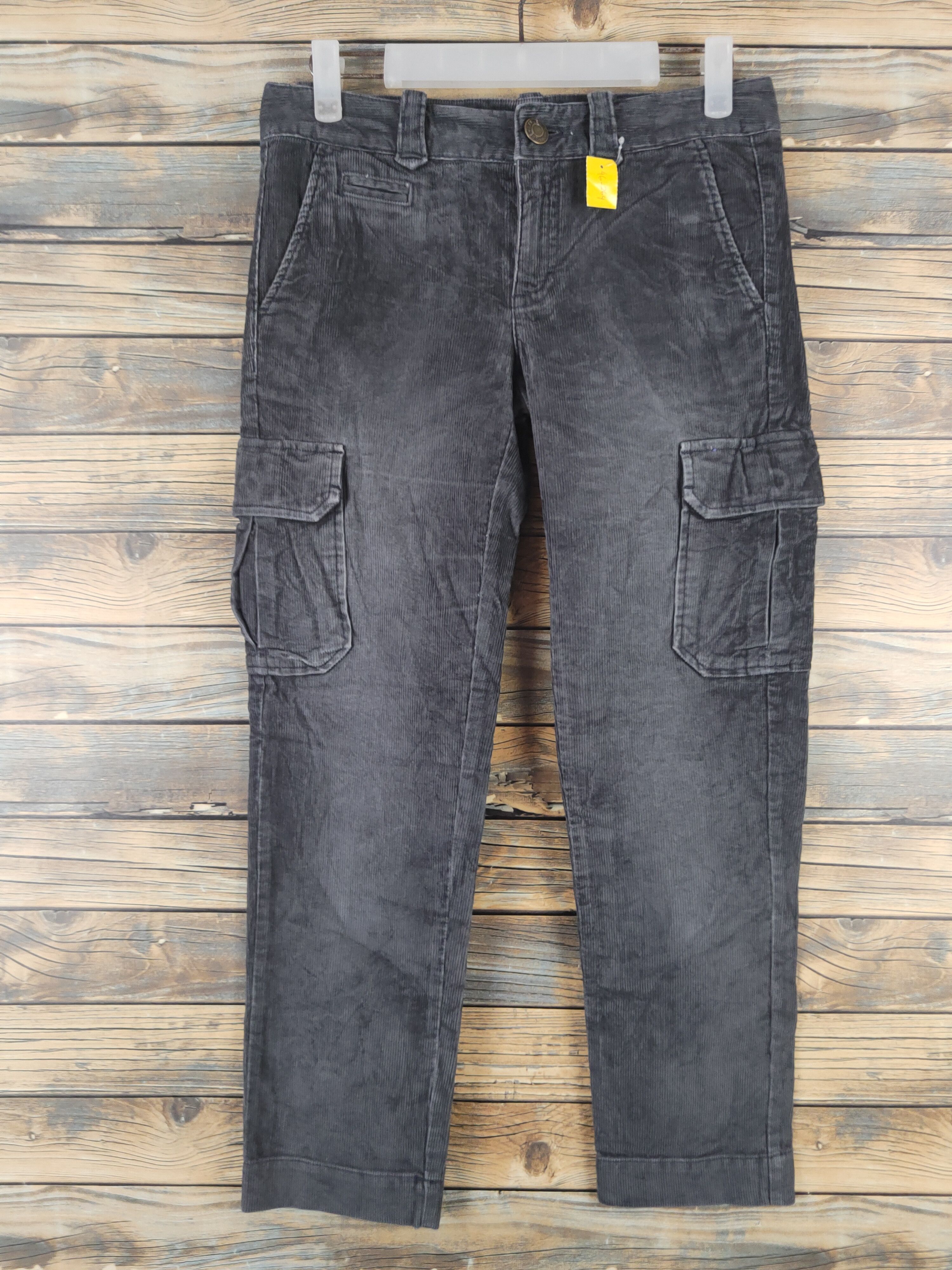 Gap DL Gap Jeans Dark Gray Multipocket Corduroy Pants #46-264T Size 28" / US 6 / IT 42 - 1 Thumbnail