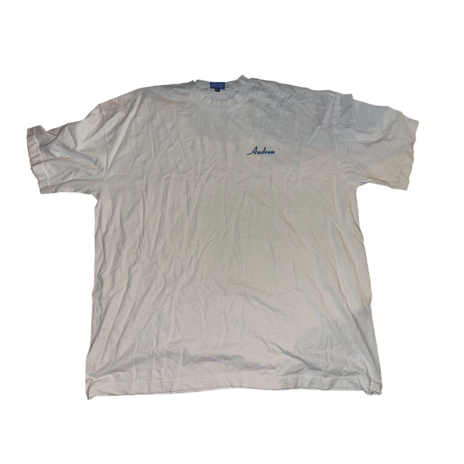 Other NEW ANDREW DOWNTOWN FANCY SCRIPT WHITE TEE SZ 2XL Size US XXL / EU 58 / 5 - 1 Thumbnail