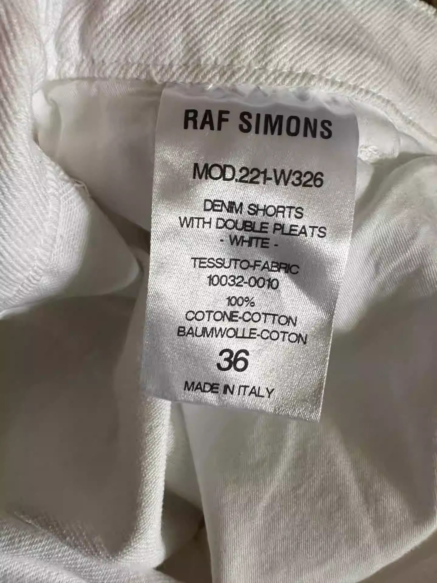 Raf Simons Raf Simons white denim wide leg shorts-2505 Size US 34 / EU 50 - 6 Thumbnail