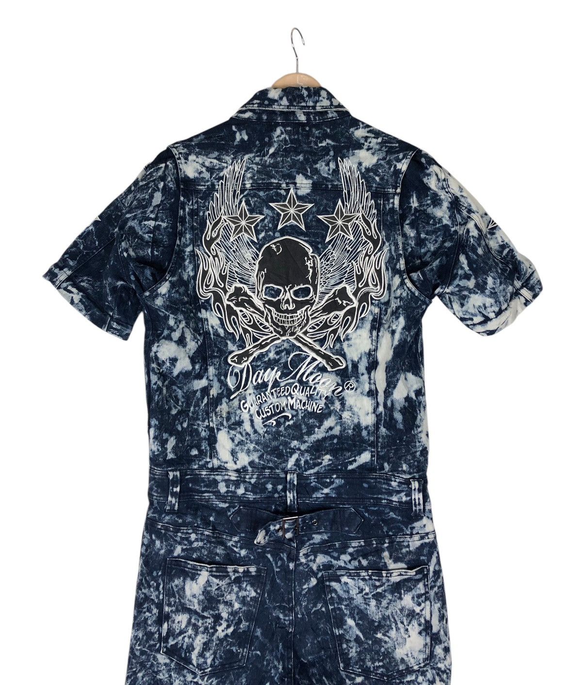 Japanese Brand Jpn Brand Dry Moon Acid Wash Jumpersuit Embroidery Coveralls Size US M / EU 48-50 / 2 - 3 Thumbnail