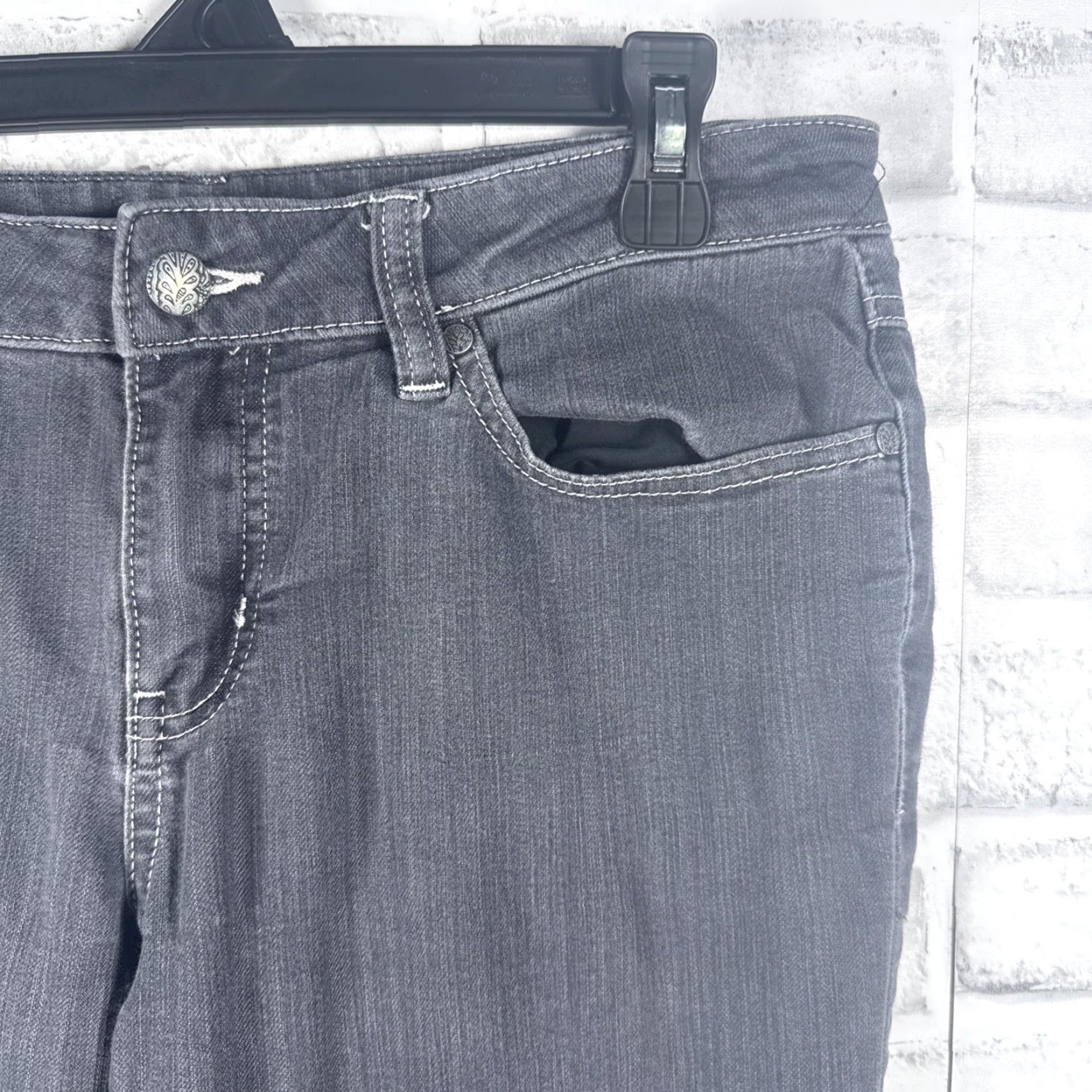 Prana prAna Jeans Womens Size 6x28 Gray Straight Adult Womens Color Gray 6x28 Jeans Size 28" / US 6 / IT 42 - 2 Thumbnail
