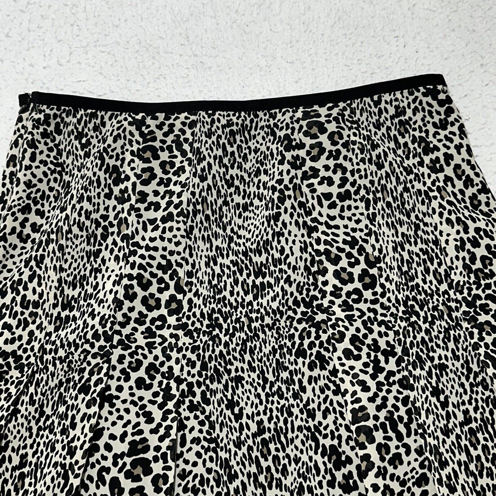 Other Worthington Women's 14 Black White Leopard Print Skirt Lined Size 36" / US 14 / IT 50 - 9 Thumbnail