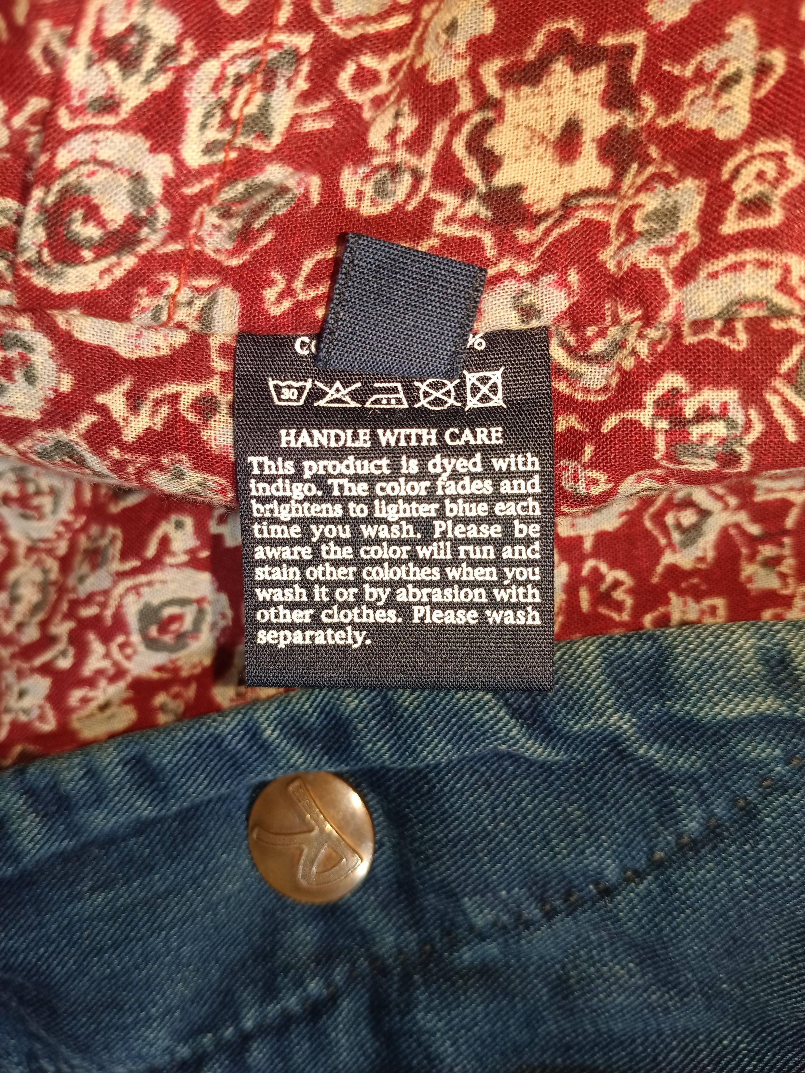 45rpm × Indigo Vintage 45RPM Distressed Indigo Chrome Jacket Size US S / EU 44-46 / 1 - 10 Thumbnail