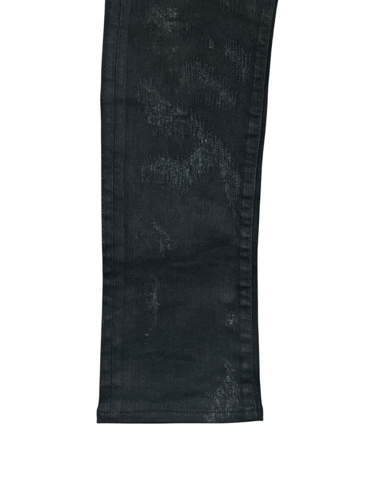 Vintage RARE ARCHIVE HL WAXED DAMAGE COATING SKIN SLIM DENIM Size US 31 - 7 Thumbnail
