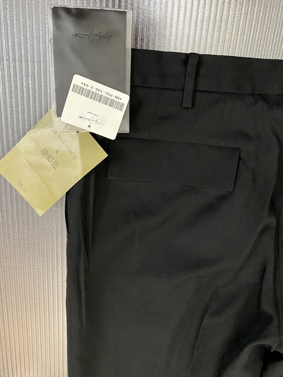 Yohji Yamamoto Yohji Yamamoto 🇯🇵 pour homme Nero wool slacks 4 NWT Size US 37 - 8 Thumbnail