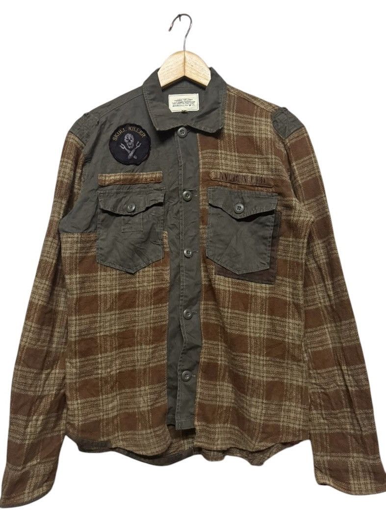 Avirex Avirex LTD. Cotton Flanel Hybrid Reconstruct Shirt Size US M / EU 48-50 / 2 - 4 Thumbnail
