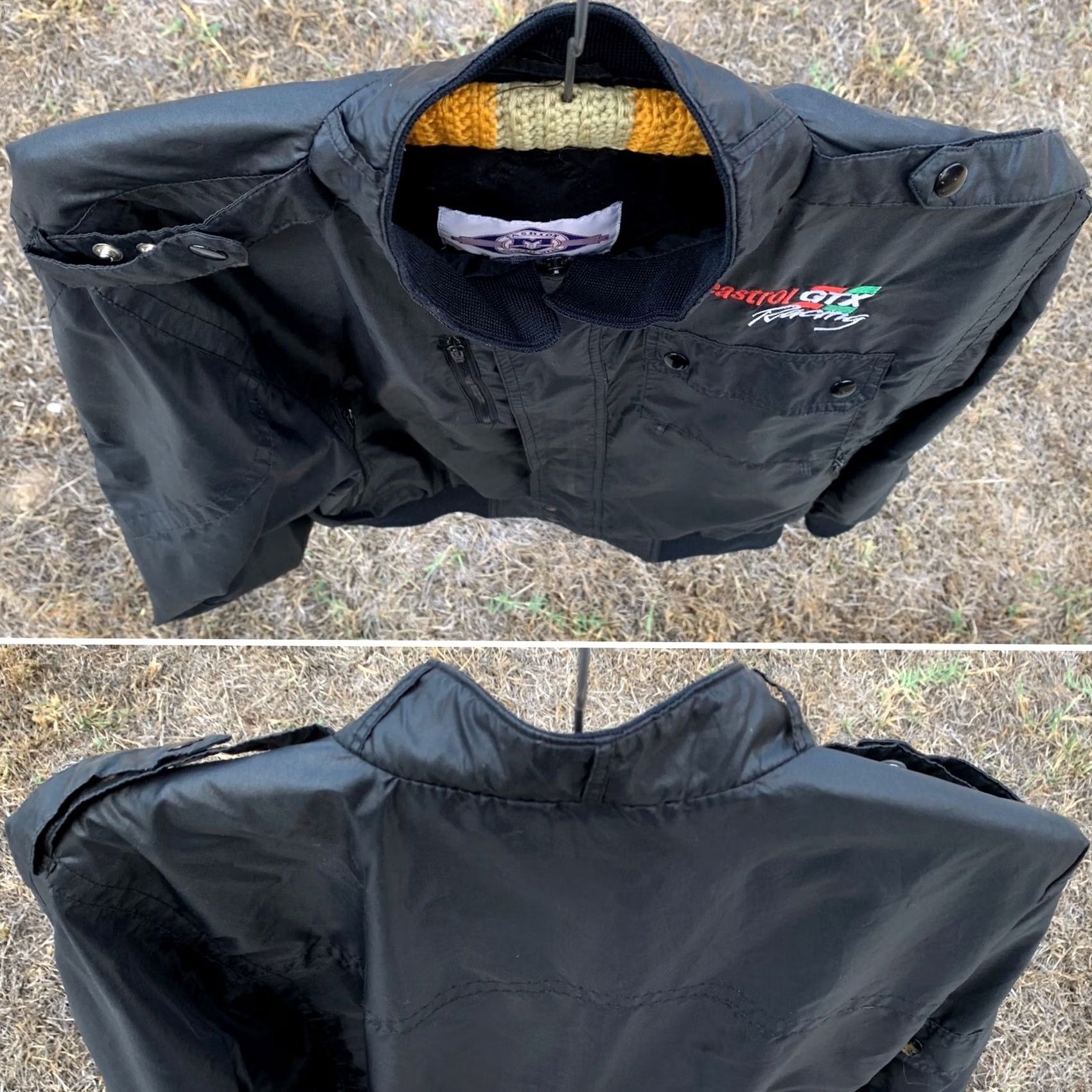 Vintage VINTAGE MV Sport Castrol GTX Racing Embroidered Jacket Nylon L Black Men Jacket Vintage 80s 90s Cars Retro Windbreaker Printed Pockets Size US L / EU 52-54 / 3 - 6 Thumbnail