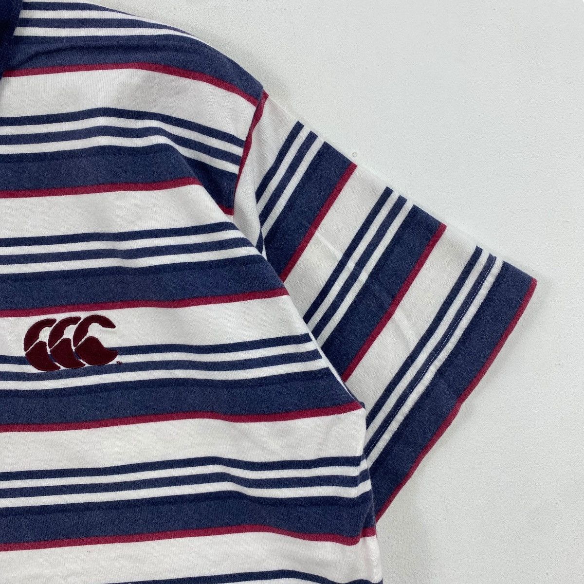 Canterbury of New Zealand × Vintage Vintage CANTERBURY Of NEW ZEALAND Logo Striped Polo Shirt Size US M / EU 48-50 / 2 - 3 Thumbnail