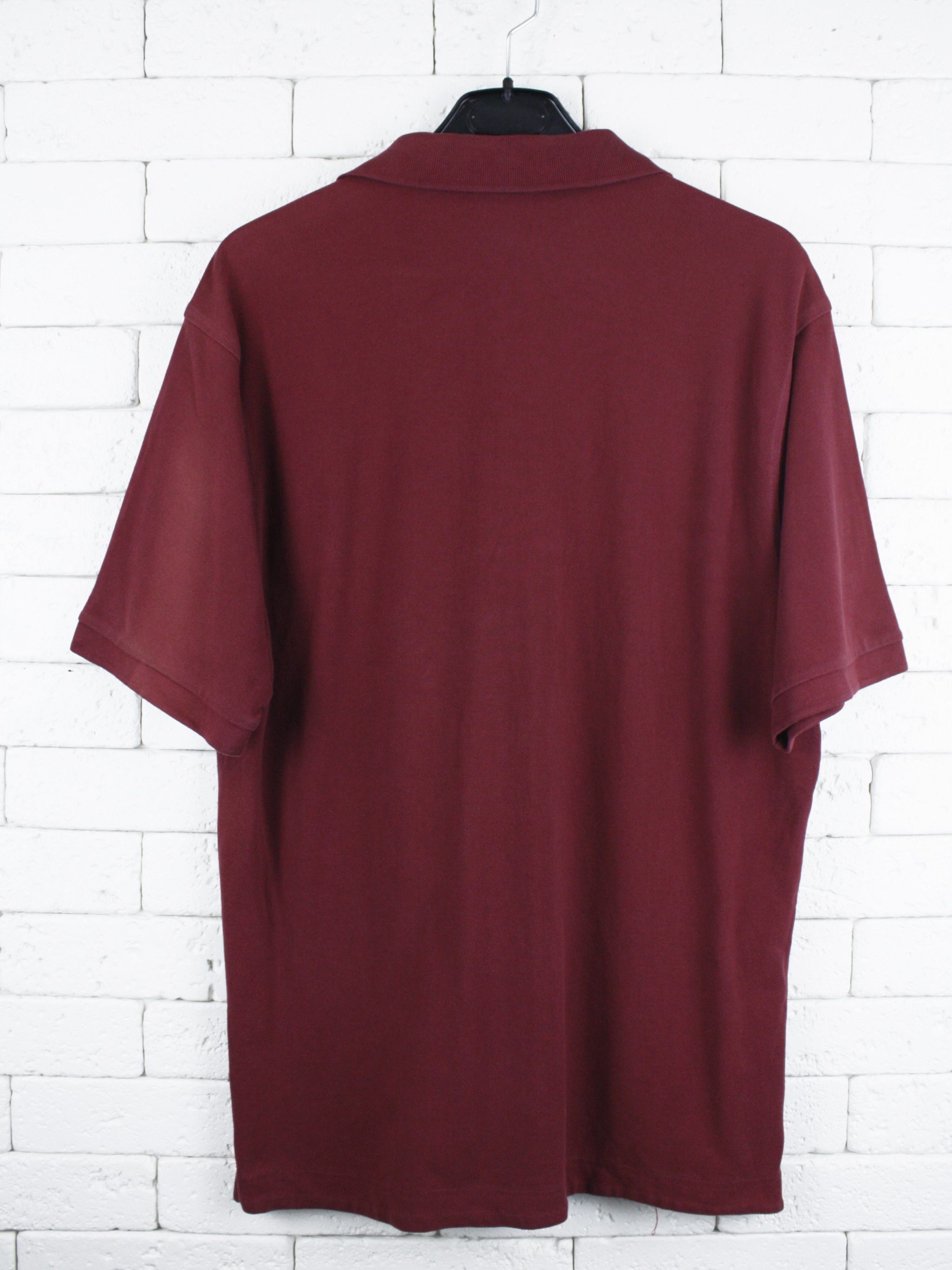 Burberry Burberry Polo Shirt Burgundy Nova Check Placket Vintage Size US M / EU 48-50 / 2 - 2 Thumbnail