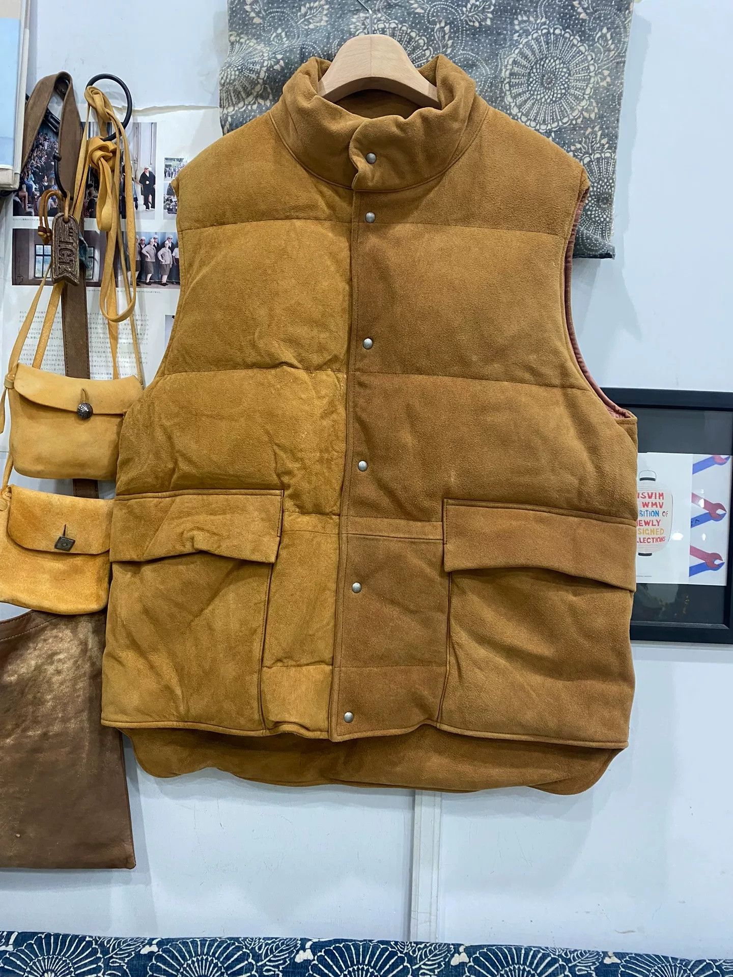 Visvim VISVIM Walker Down Vest in Camel Color Size US S / EU 44-46 / 1 - 1 Thumbnail