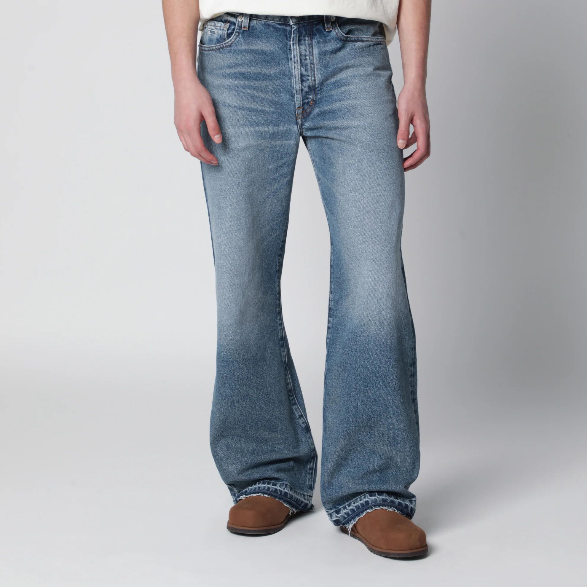 Gallery Dept. o1d2blof0426 Washed-effect Jeans in Light Blue Size US 31 - 1 Thumbnail