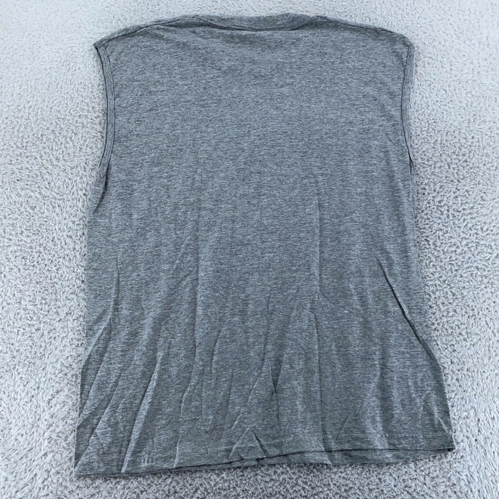 Fruit Of The Loom Vtg Fruit of the Loom Blank Gray Pocket Muscle Shirt Mens L Sleeveless Gym Tee Size US L / EU 52-54 / 3 - 3 Thumbnail