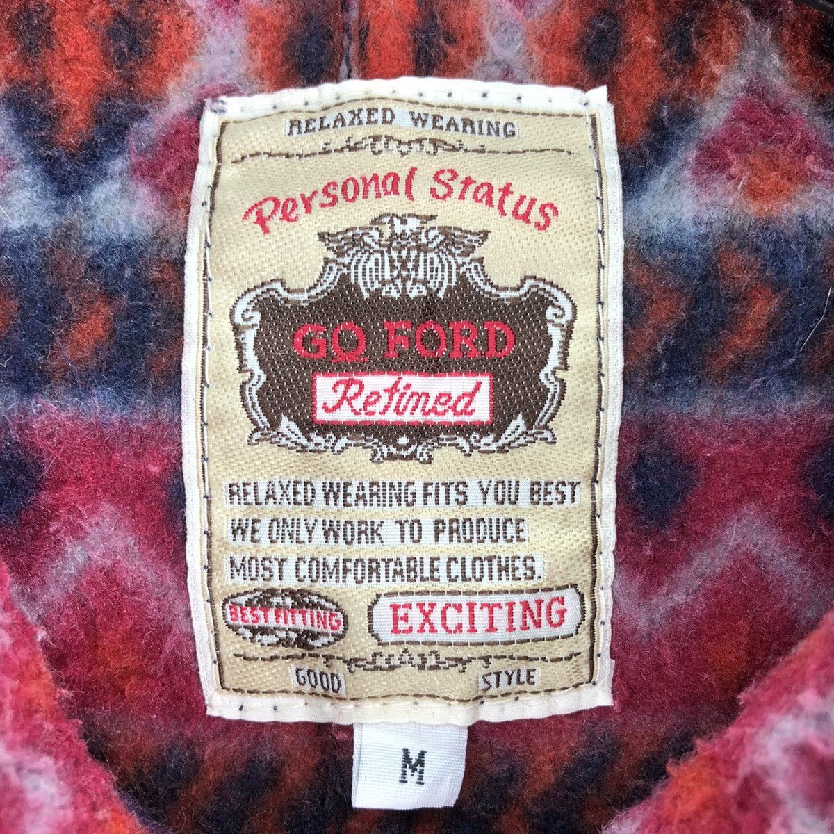 Japanese Brand Vintage 90's Navajo Fleece Chore Jacket by GQ Ford Size US XL / EU 56 / 4 - 12 Thumbnail