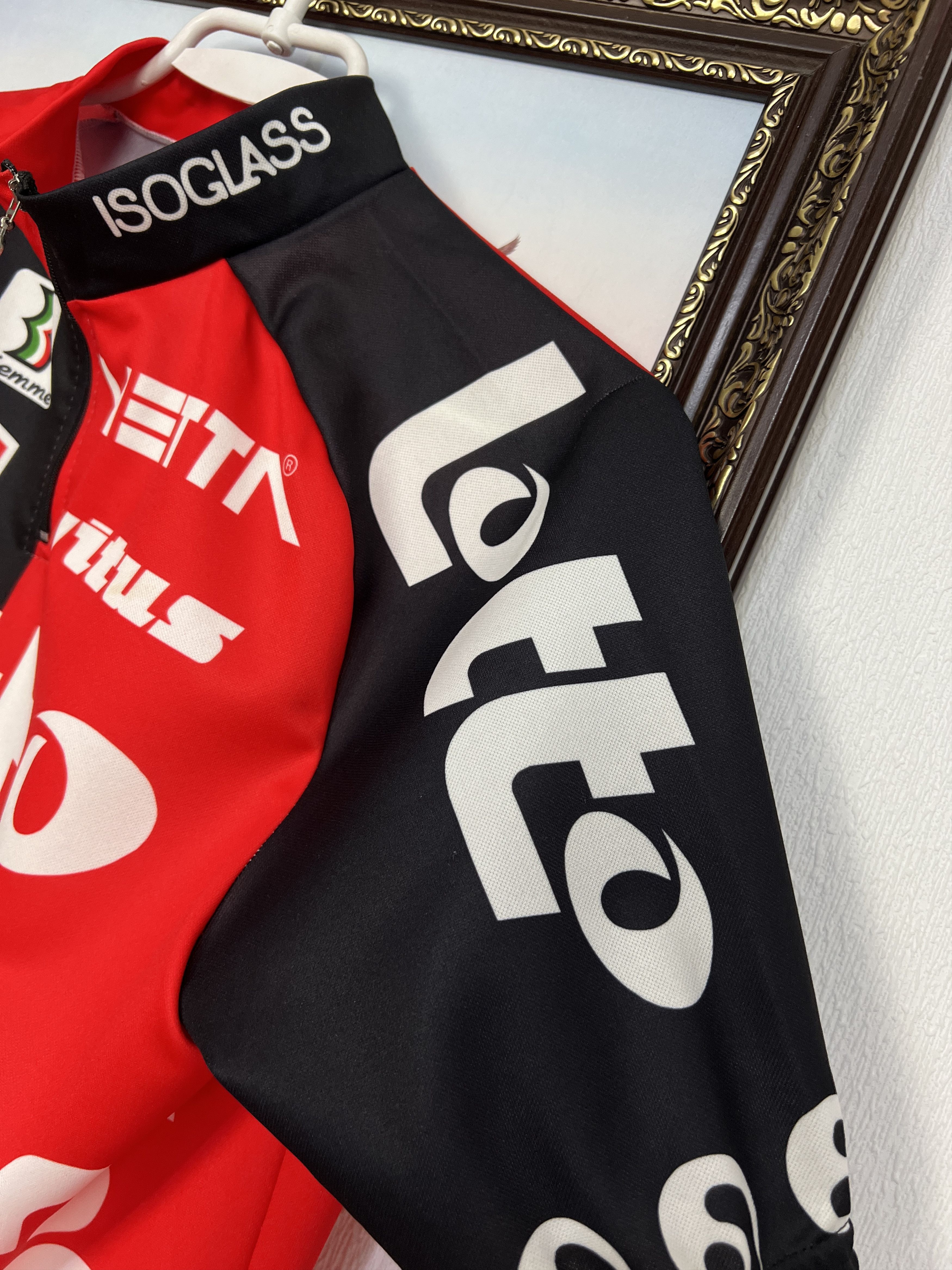 Vintage Isoglass Biemme Echo Team Jersey Cycling Shirt Lotto Trikot Size US XL / EU 56 / 4 - 4 Thumbnail