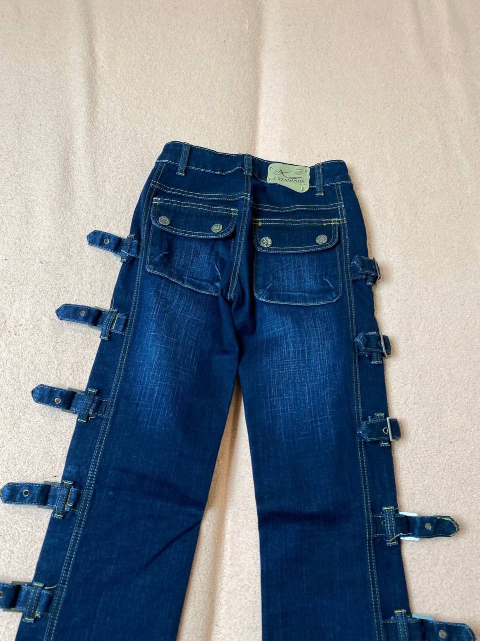 Japanese Brand Vintage Jeans Y2K Grunge Low Rise Bootcut Denim Jeans Size 25" / US 0 / IT 36 - 13 Thumbnail