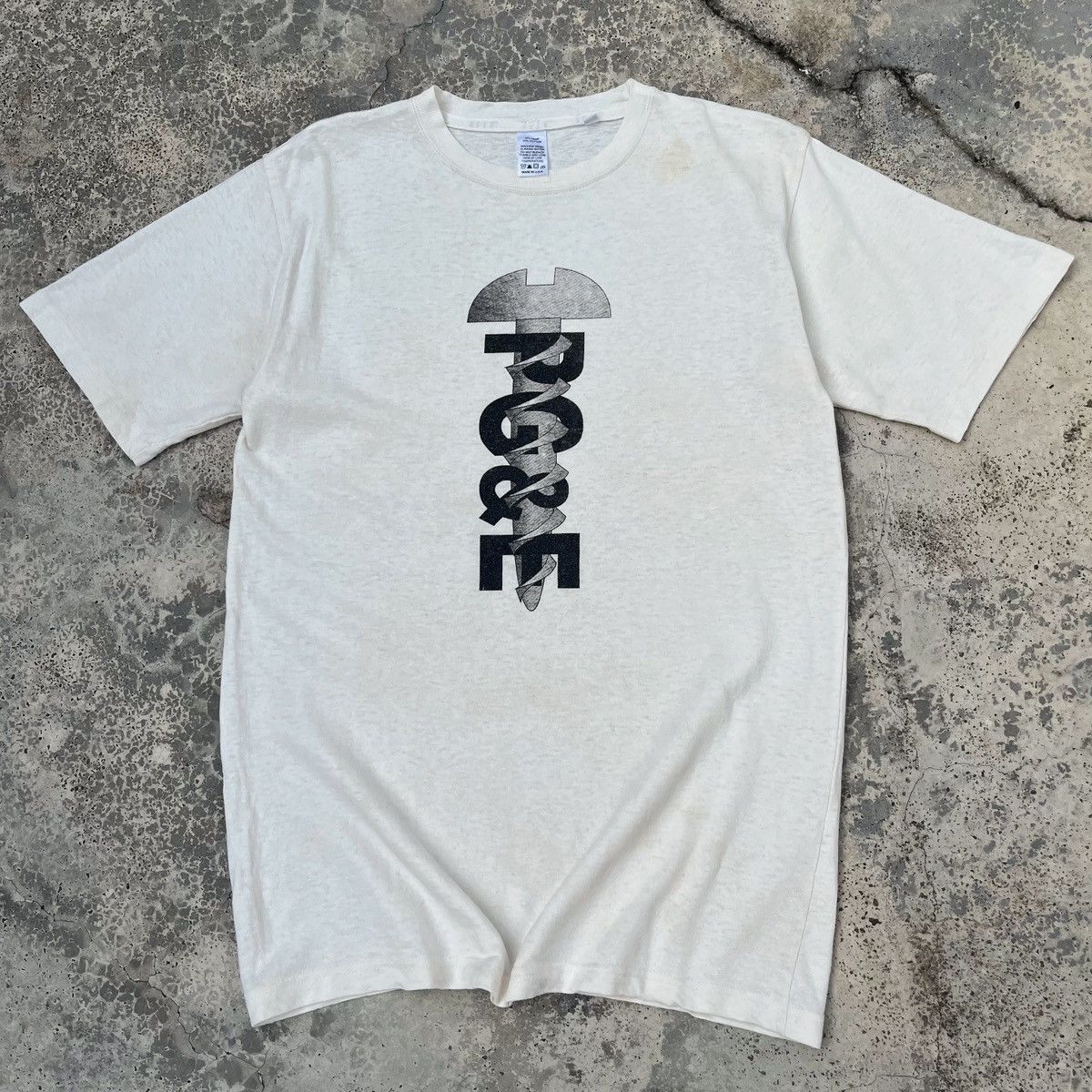 Vintage Vintage PG&E Hemp Cannabis Fabric Nice Graphic Design Tee Size US M / EU 48-50 / 2 - 1 Thumbnail