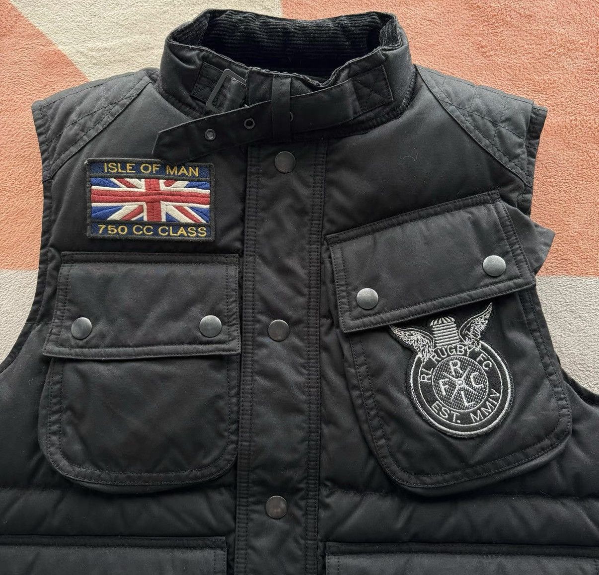 Polo Ralph Lauren Ralph Lauren RL Rugby Waxed Down Vest K22 Size US S / EU 44-46 / 1 - 2 Thumbnail