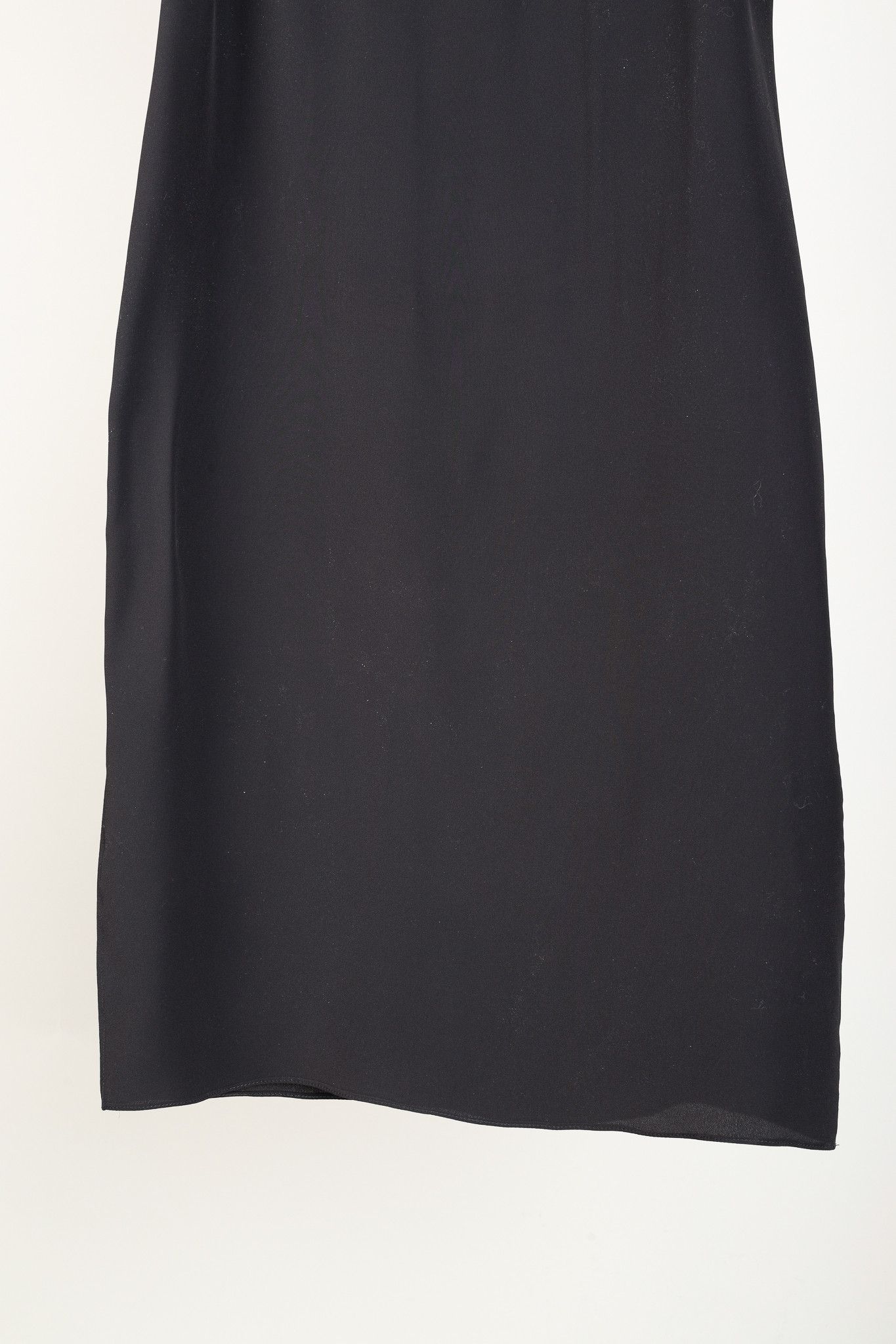 Brunello Cucinelli Brunello Cucinelli Dark Grey Silk-Blend Slip Dress Size L / US 10 / IT 46 - 6 Thumbnail