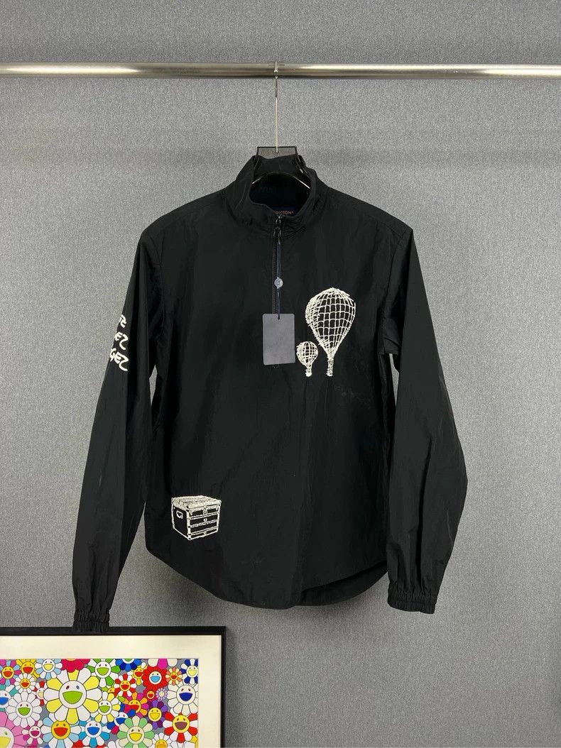 Louis Vuitton Louis Vuitton Graffiti-embroidered half-zip jacket Size US M / EU 48-50 / 2 - 1 Thumbnail